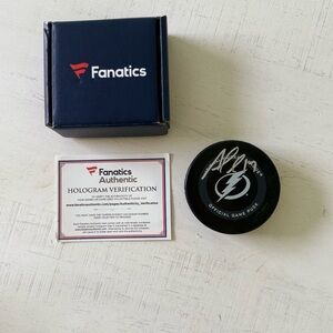 Fanatics NHL Authentic Alex Killorn Signed Puck - Tampa Bay Lightning.